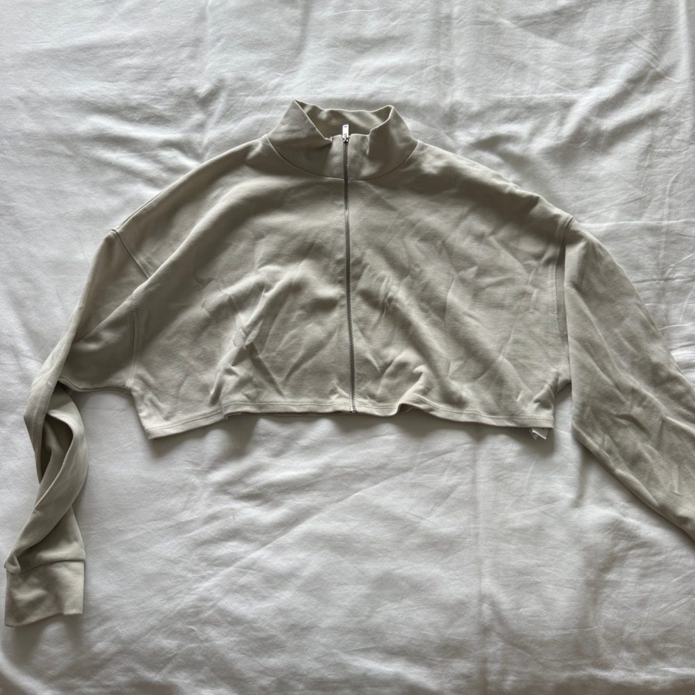 Zara Cream Cropped Jacket
